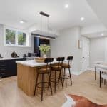 Kitchen in basement