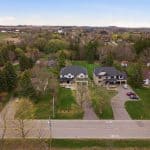 Drone image of Exterior of 5947 Main Street in Orono, Ontario