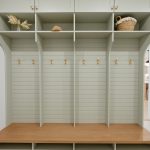 Built in cabinets in mudroom