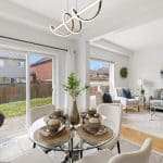 Open concept dining area