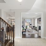 Foyer with ceramic tile