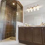 Ensuite bathroom glass shower