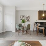 Breakfast area with walkout to backyard