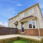Backyard exterior of 264 Brookhill Blvd in Bowmanville, Ontario