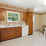 Kitchen with walkout to backyard