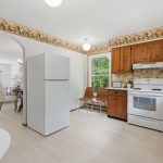 Large kitchen with fridge