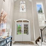 Front foyer with vaulted ceilings